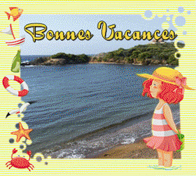 Gifs Bonnes vacances mer